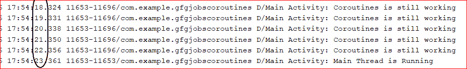 Log Output